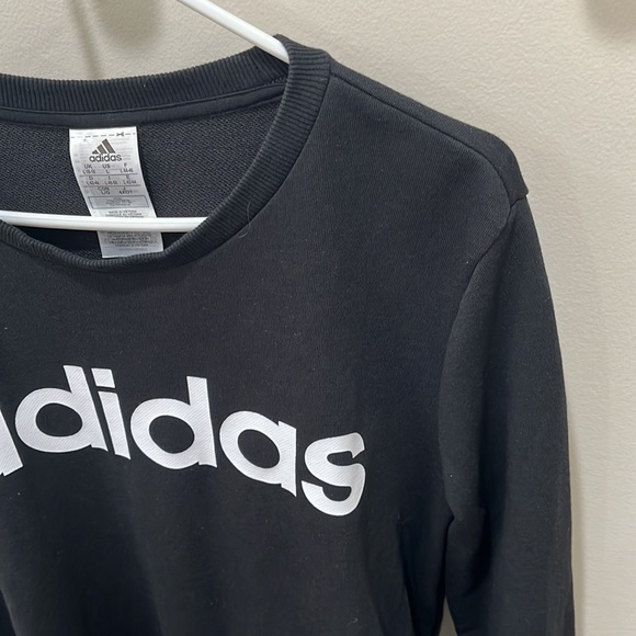 Adidas Essentials Linear Logo Crew Neck Sweatshirt - Picture 5 of 10